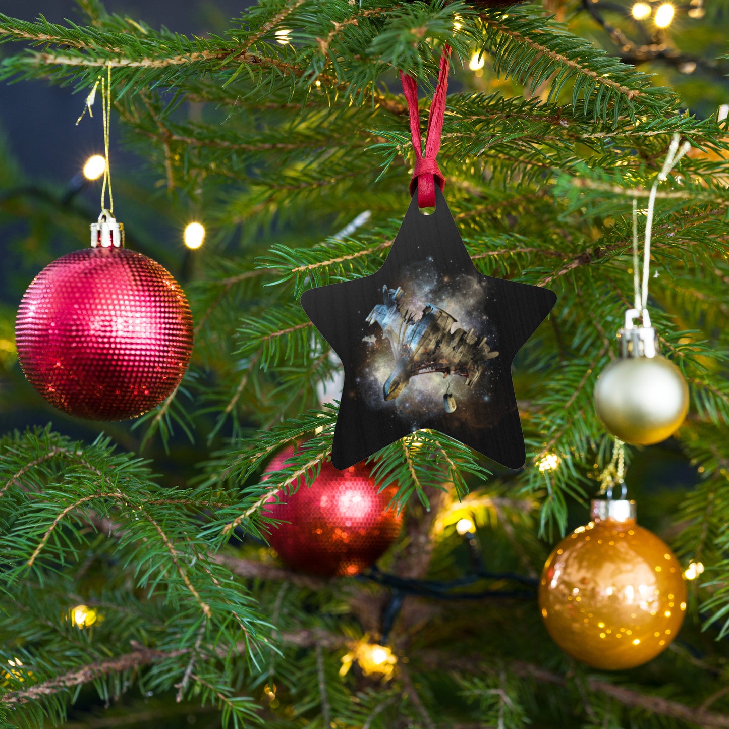 SPACESHIP WRECK Wooden ornaments | The Diving Universe