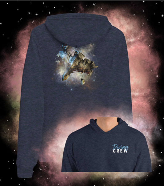 DIVING CREW & Spaceship Wreck Hoodie - The Diving Universe by Kristine Kathryn Rusch