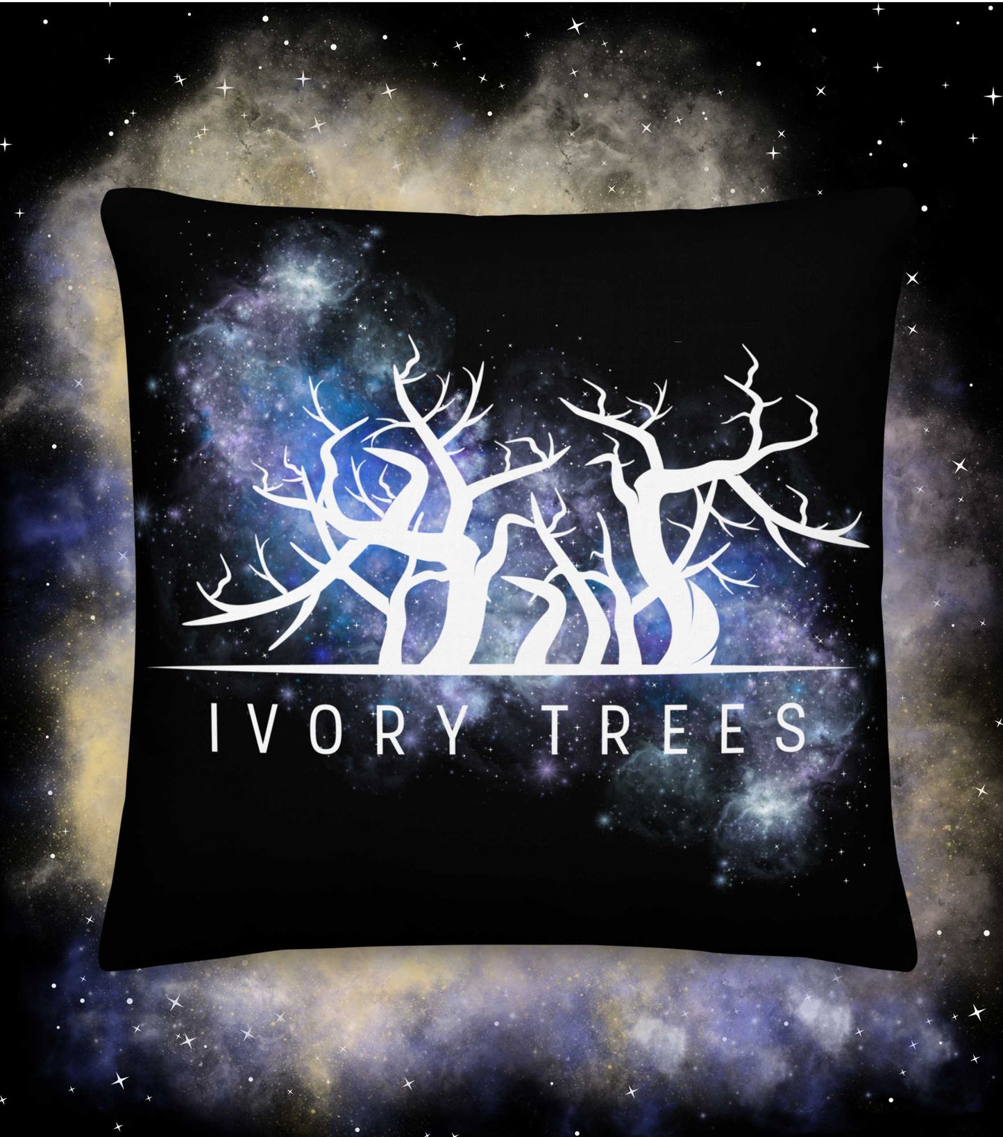 IVORY TREES NEBULA Premium Pillow - The Diving Universe by Kristine Kathryn Rusch