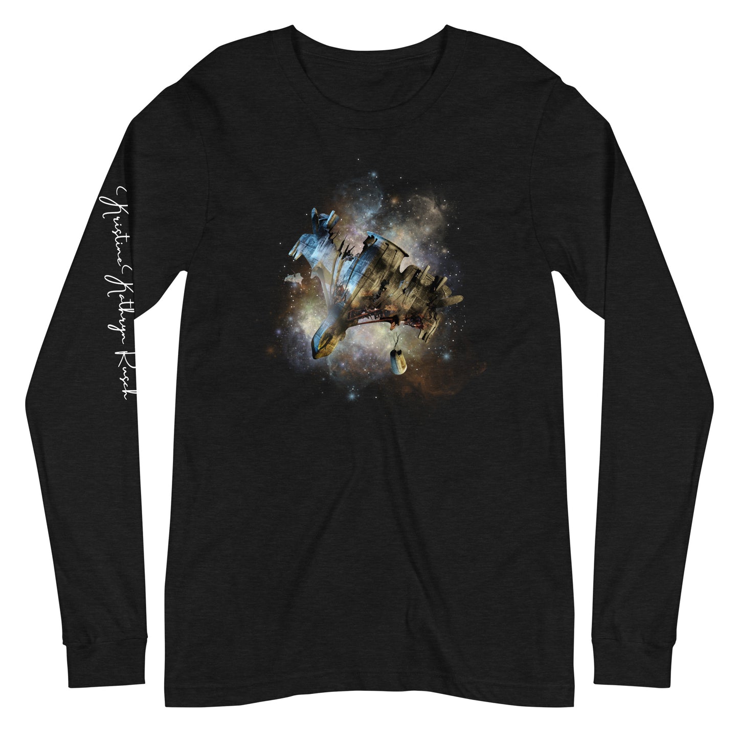 SPACESHIP WRECK L/S Tee - The Diving Universe by Kristine Kathryn Rusch