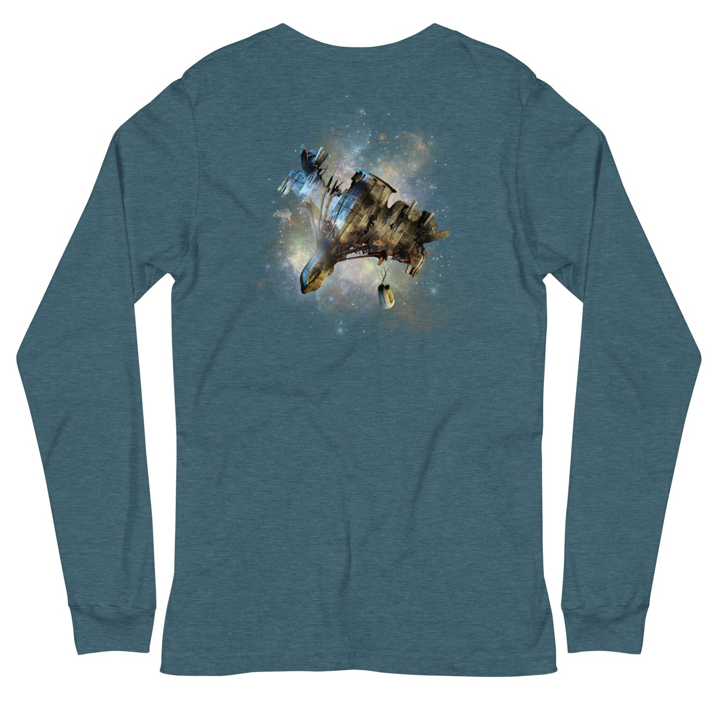 DIVING CREW & SPACESHIP WRECK L/S Tee - The Diving Universe by Kristine Kathryn Rusch