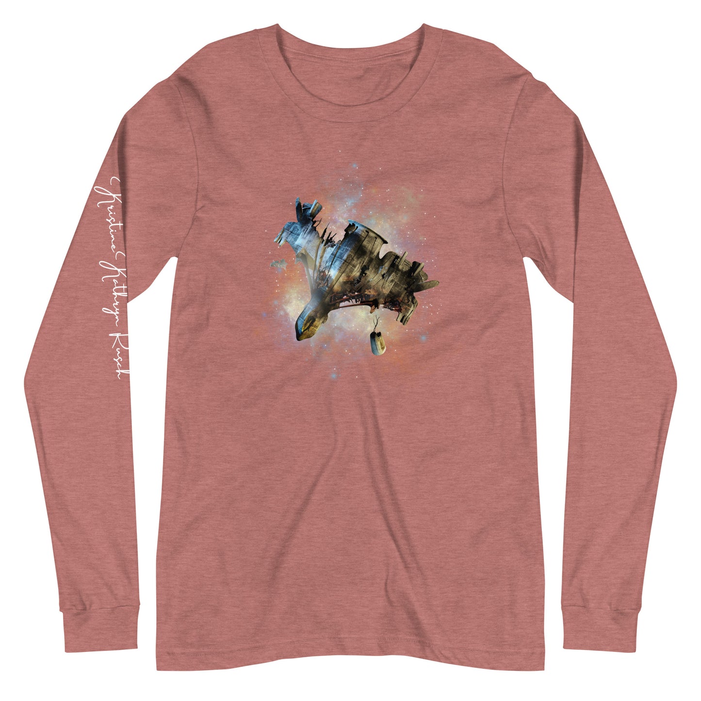 SPACESHIP WRECK L/S Tee - The Diving Universe by Kristine Kathryn Rusch