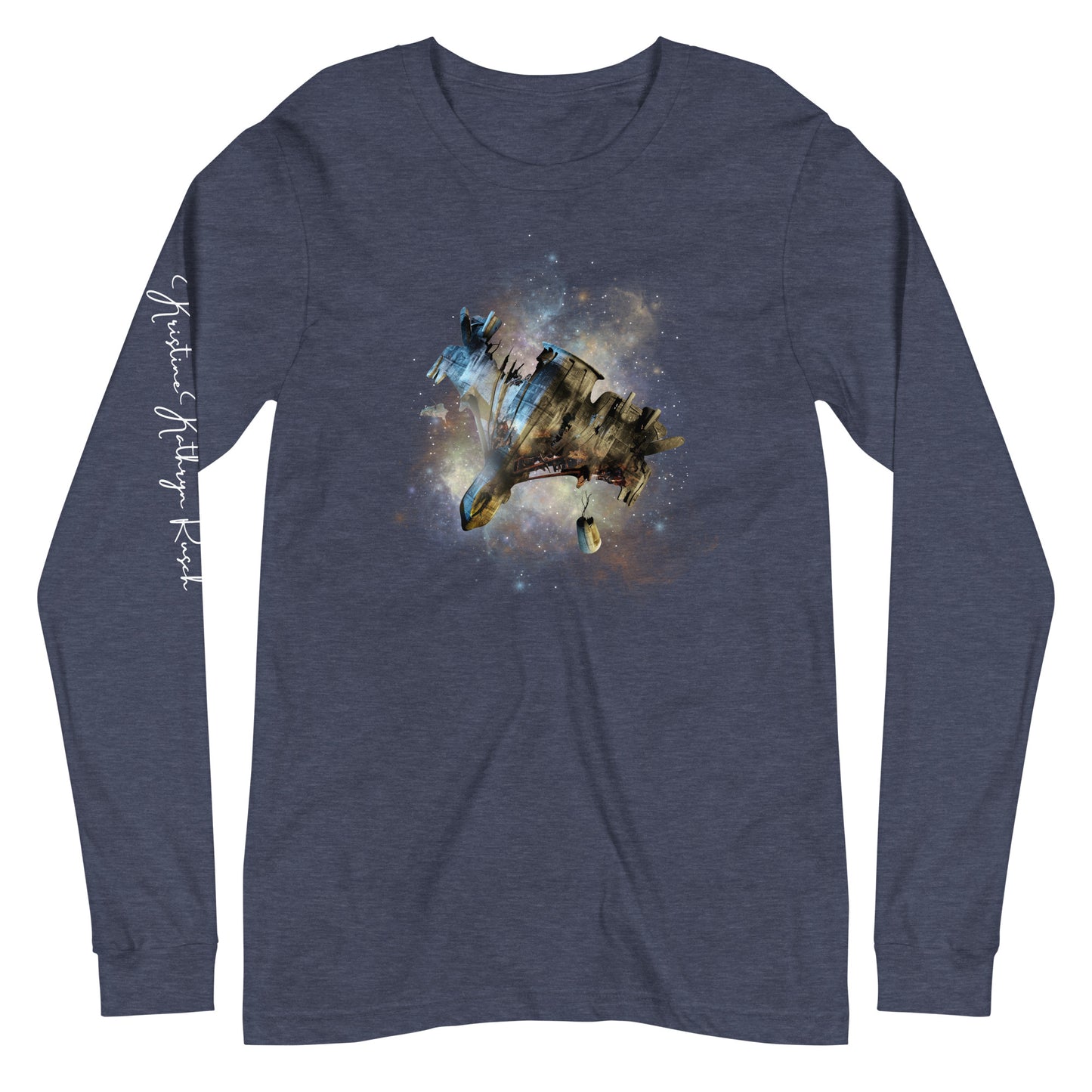 SPACESHIP WRECK L/S Tee - The Diving Universe by Kristine Kathryn Rusch