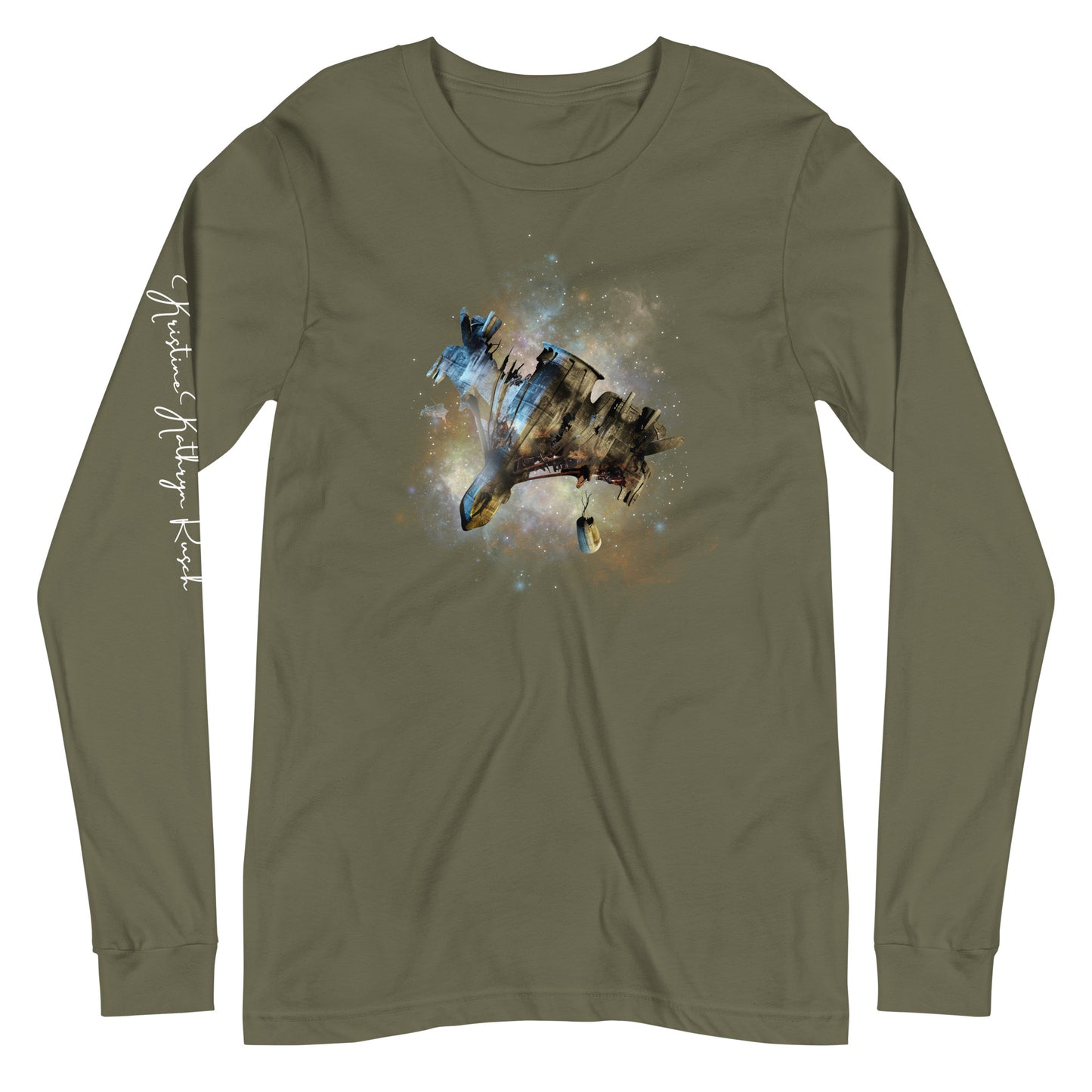 SPACESHIP WRECK L/S Tee - The Diving Universe by Kristine Kathryn Rusch